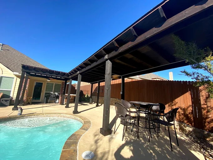 Panoramic view of pergola